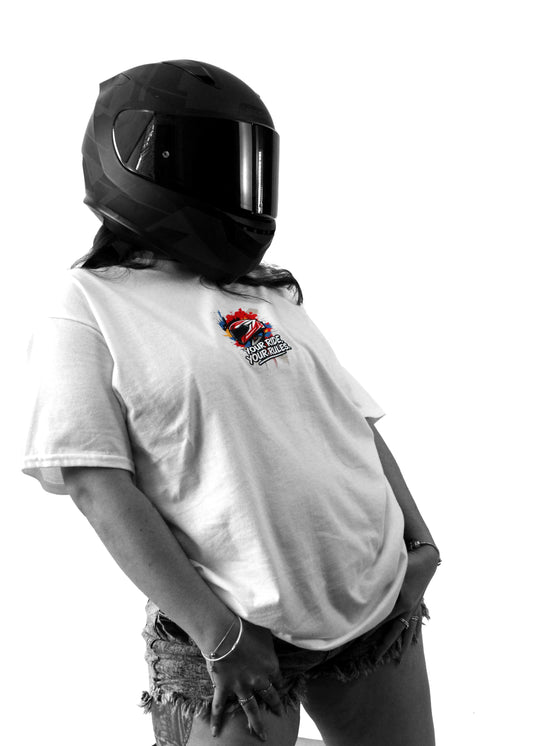 t-shirt_white_man & motorcycle