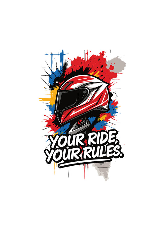 DTF Transfer_man & motorcycle