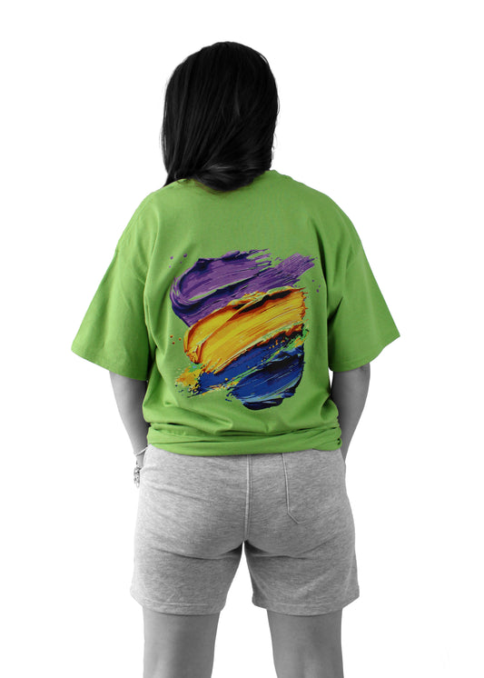 t-shirt_green kiwi_oil in cotton