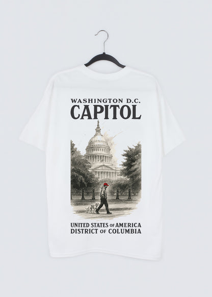 t-shirt_white_capitol man & dog