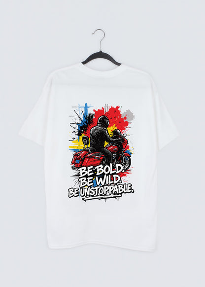 t-shirt_white_man & motorcycle