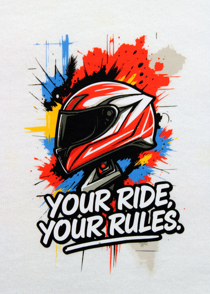 t-shirt_white_man & motorcycle