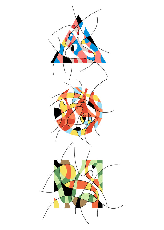DTF Transfer_triangle circle square