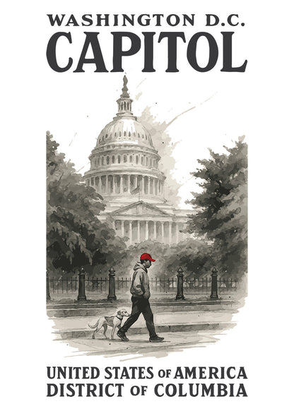 DTF Transfer_capitol man & dog