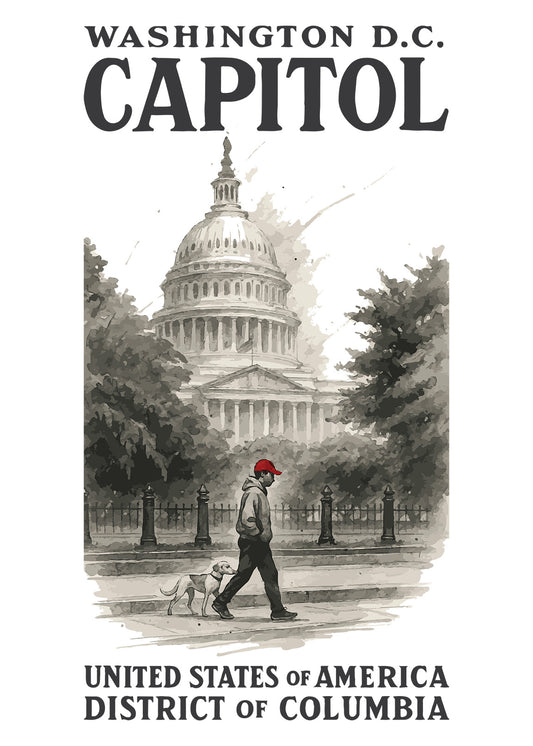 DTF Transfer_capitol man & dog